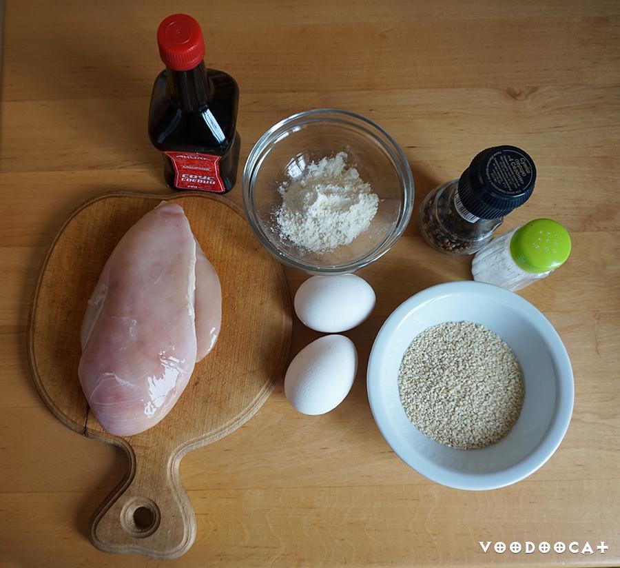 Куриное филе в панировке из кунжута пошаговый рецепт с фото
