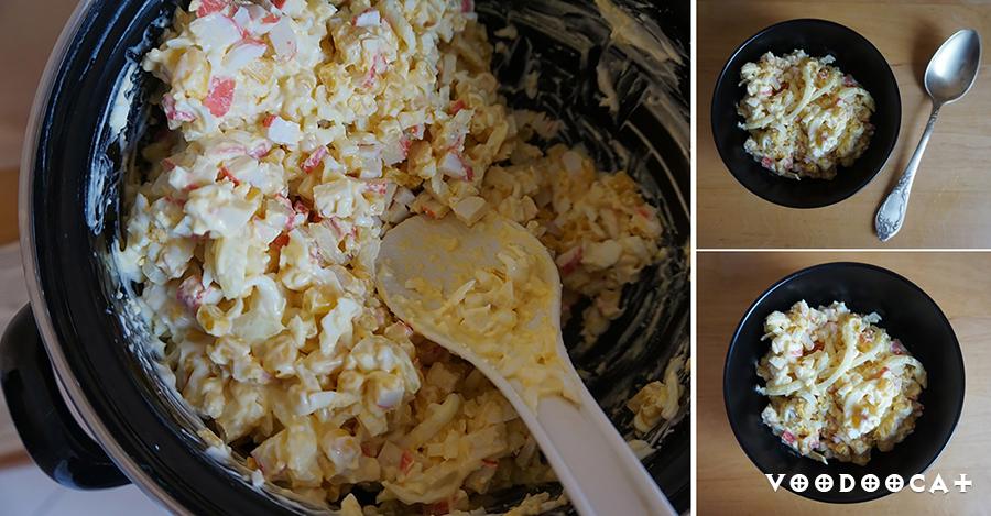 Рецепт салата с крабовыми палочками, яйцом и кукурузой пошаговый с фото